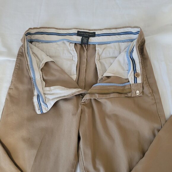 Banana Republic Tan Mens Chinos Pants Size 32 x 32 - Picture 8 of 15